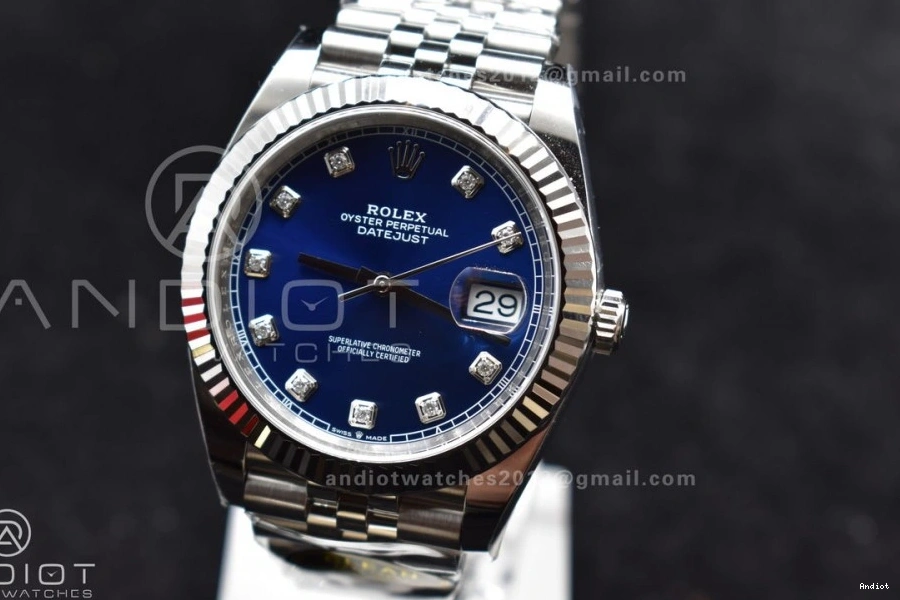 Edition 126334 On 904L Best Steel VR3235 SS Diamonds DateJust Dial Clean Jubilee Blue Bracelet 41 1:1 0402